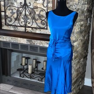 BCBG MAX AZRIA SILK OBI WRAP DRESS - Sz S